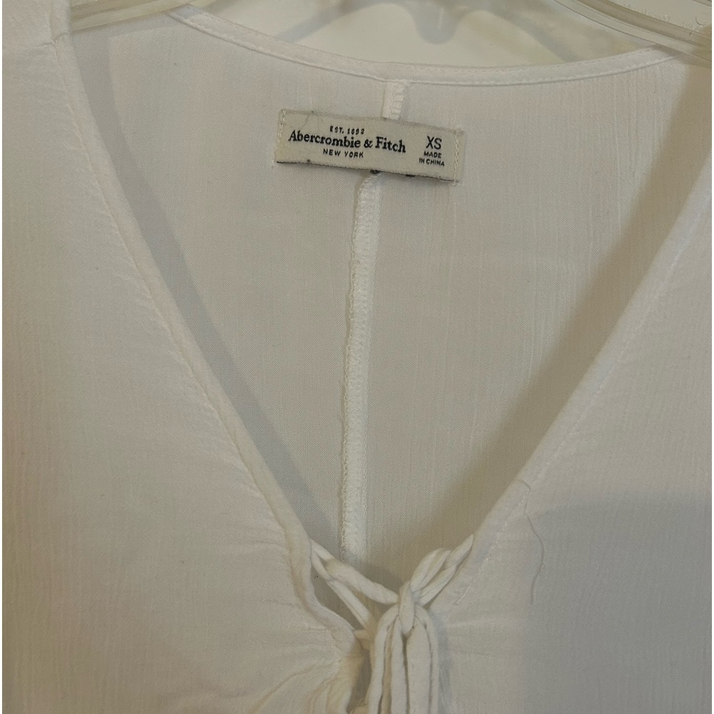 Abercrombie and fitch blouse white